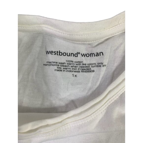 Westbound Women White Long Sleeve Top - Picture 3 of 5